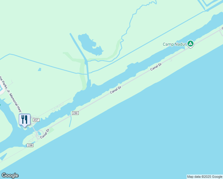map of restaurants, bars, coffee shops, grocery stores, and more near 777 County Road 230 in Bay City