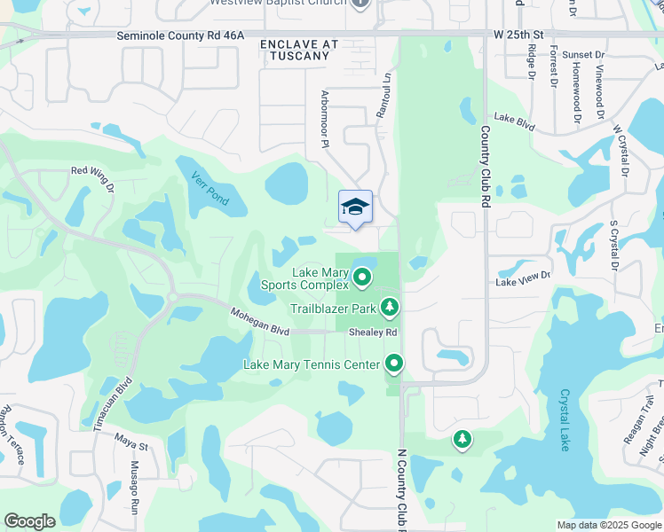 map of restaurants, bars, coffee shops, grocery stores, and more near 326 Mohave Terrace in Lake Mary