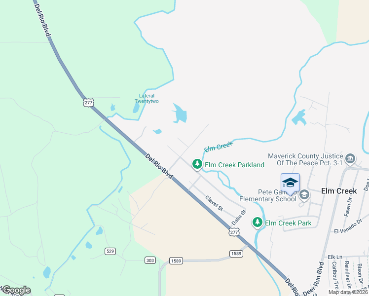 map of restaurants, bars, coffee shops, grocery stores, and more near 4115 Margarita Street in Eagle Pass