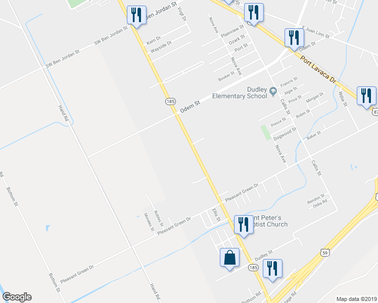 map of restaurants, bars, coffee shops, grocery stores, and more near 2003 South Laurent Street in Victoria