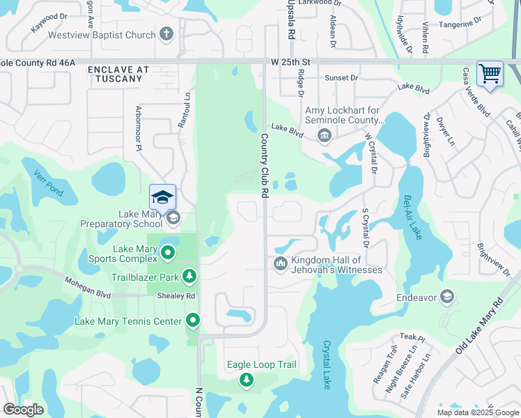 map of restaurants, bars, coffee shops, grocery stores, and more near 105 Circle Hill Road in Sanford
