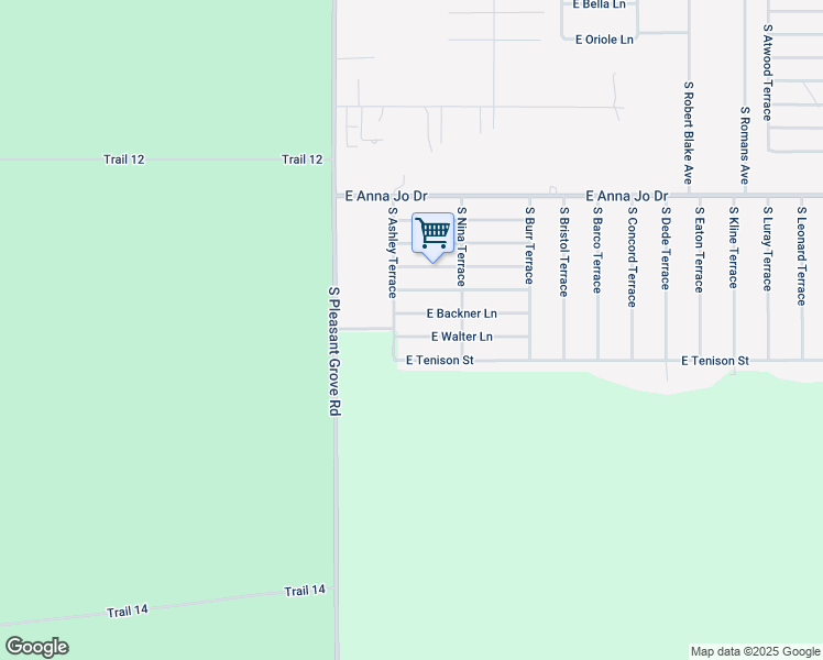 map of restaurants, bars, coffee shops, grocery stores, and more near 5081 East Walter Lane in Inverness