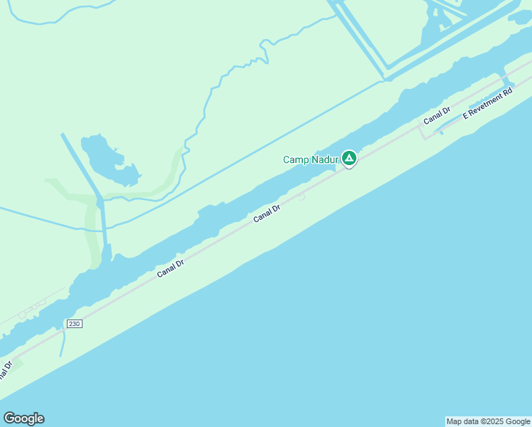 map of restaurants, bars, coffee shops, grocery stores, and more near County Road 230 in Matagorda County