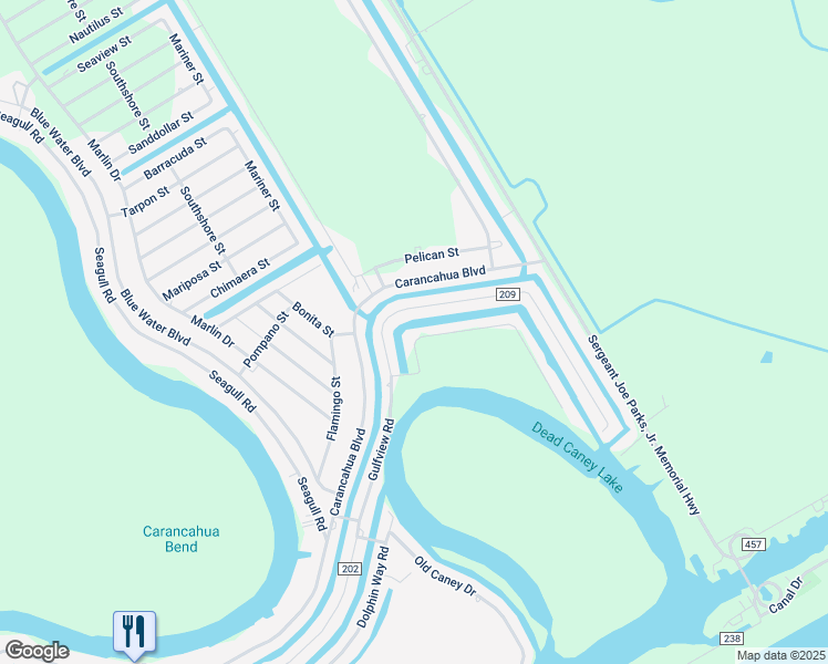 map of restaurants, bars, coffee shops, grocery stores, and more near 984 Neptune in Bay City