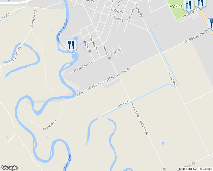 map of restaurants, bars, coffee shops, grocery stores, and more near 101 East Basin Street in Victoria