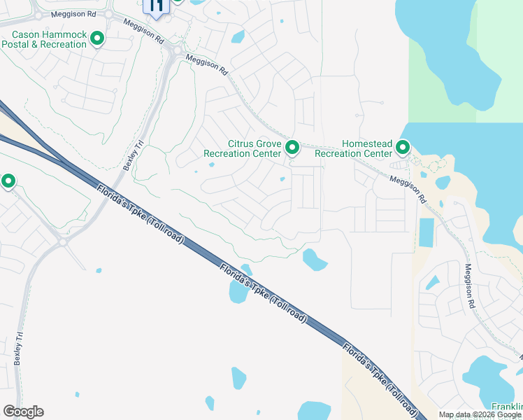 map of restaurants, bars, coffee shops, grocery stores, and more near Florida's Turnpike in Sumterville