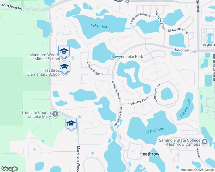 map of restaurants, bars, coffee shops, grocery stores, and more near 841 Preserve Terrace in Lake Mary