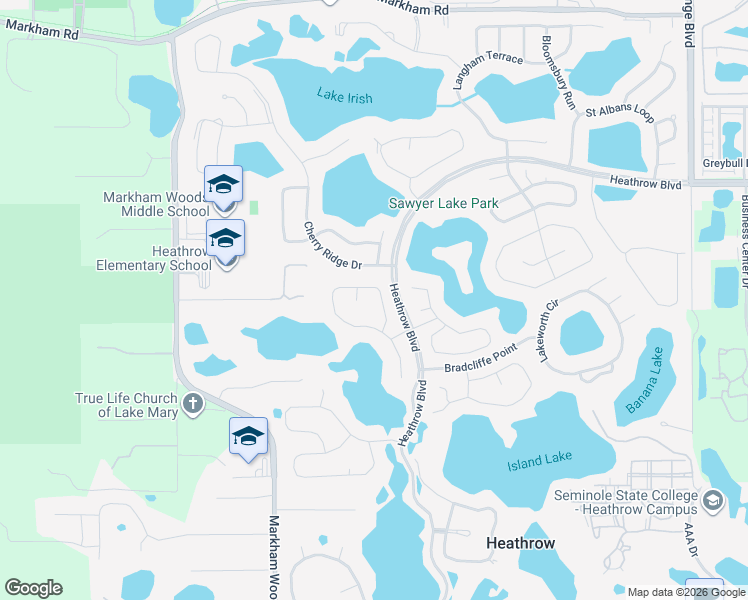 map of restaurants, bars, coffee shops, grocery stores, and more near 841 Preserve Terrace in Lake Mary