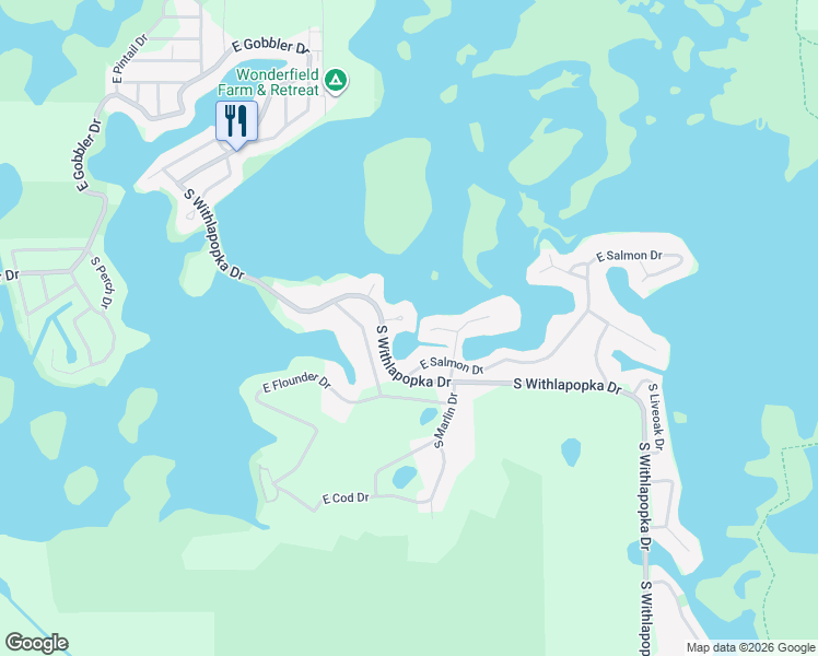 map of restaurants, bars, coffee shops, grocery stores, and more near 11182 East Tarpon Court in Floral City