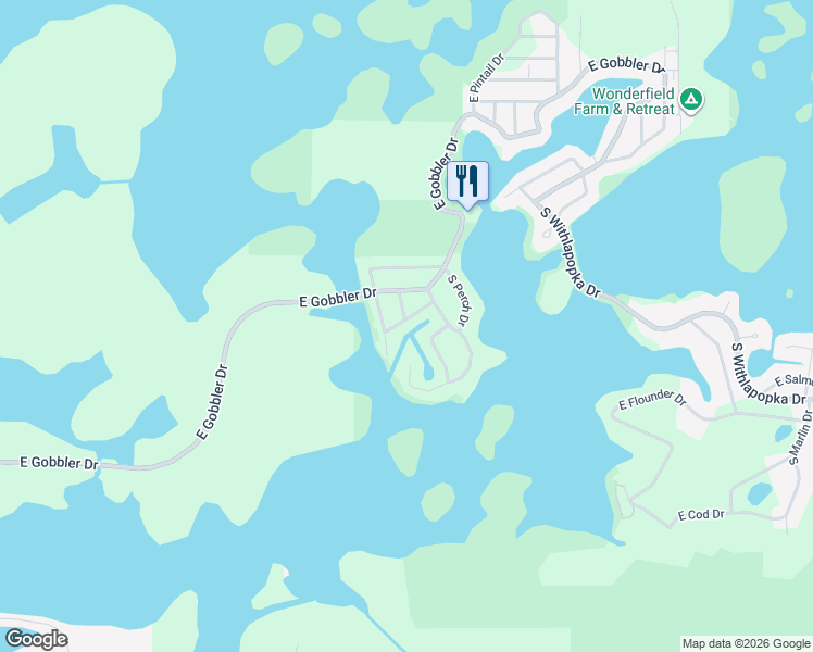 map of restaurants, bars, coffee shops, grocery stores, and more near 5444 South Kirby Terrace in Floral City