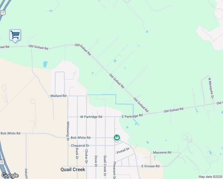 map of restaurants, bars, coffee shops, grocery stores, and more near 2155-2195 Old Goliad Road in Victoria