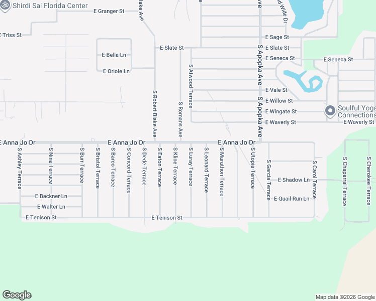 map of restaurants, bars, coffee shops, grocery stores, and more near 5434 South Luray Terrace in Inverness