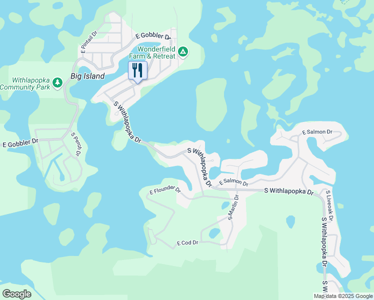 map of restaurants, bars, coffee shops, grocery stores, and more near 5515 South Withlapopka Drive in Floral City