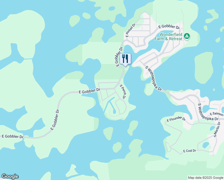 map of restaurants, bars, coffee shops, grocery stores, and more near 5460 South Pike Way in Floral City