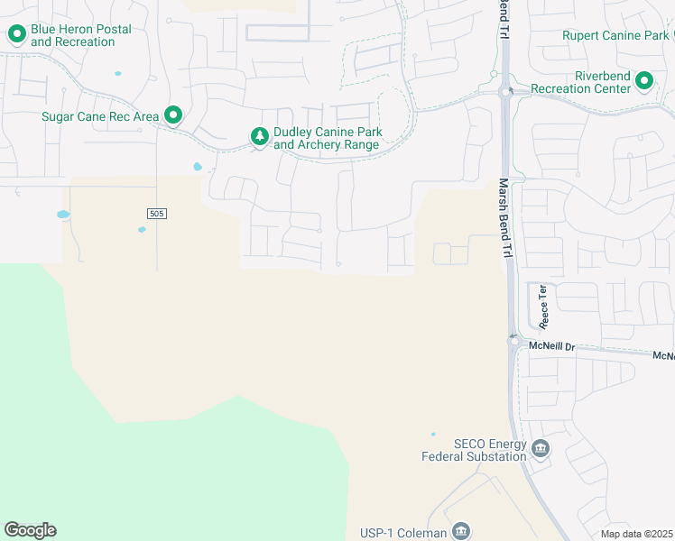 map of restaurants, bars, coffee shops, grocery stores, and more near 6094 Dadeo Place in The Villages