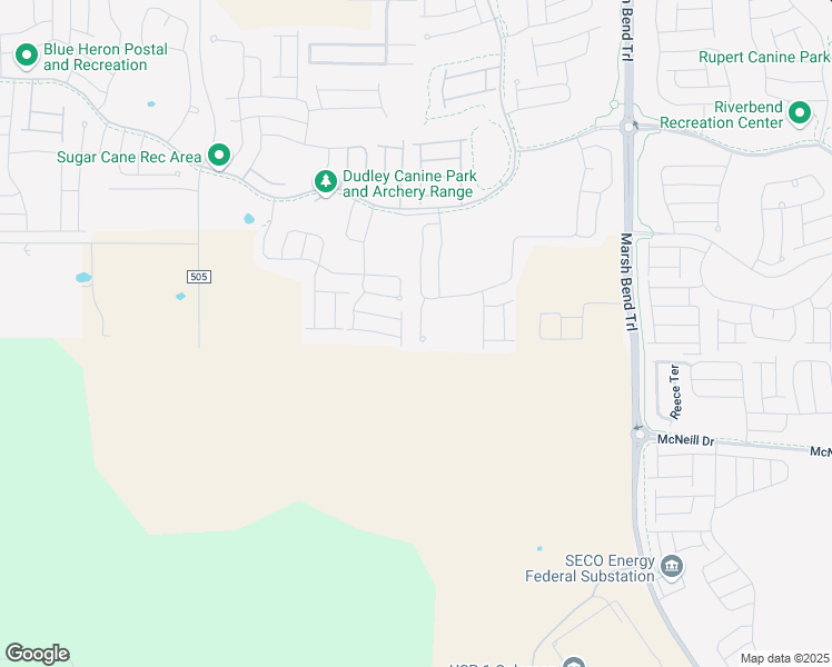 map of restaurants, bars, coffee shops, grocery stores, and more near 6094 Dadeo Place in The Villages