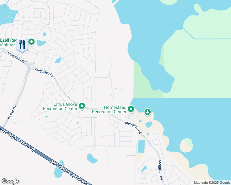 map of restaurants, bars, coffee shops, grocery stores, and more near Florida's Turnpike in Sumterville