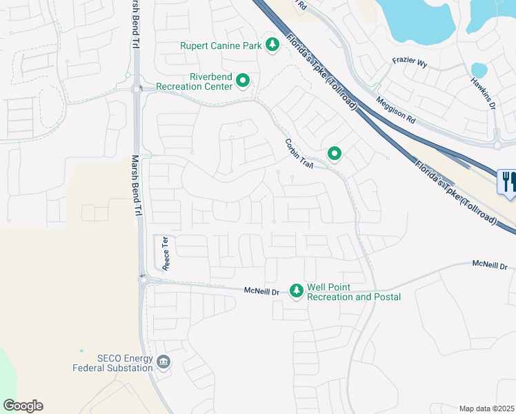 map of restaurants, bars, coffee shops, grocery stores, and more near in Wildwood