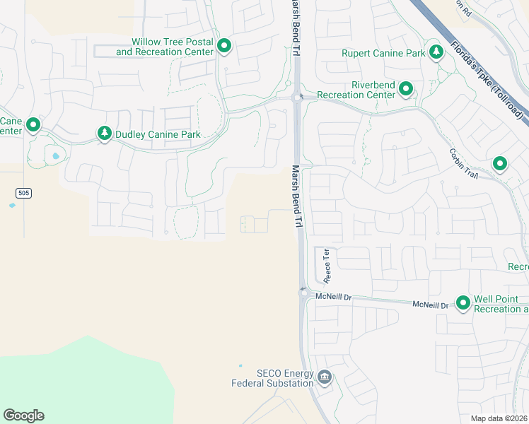 map of restaurants, bars, coffee shops, grocery stores, and more near 5901 Myrtle Drive in Wildwood