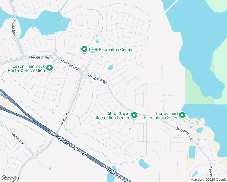 map of restaurants, bars, coffee shops, grocery stores, and more near Florida's Turnpike in Sumterville