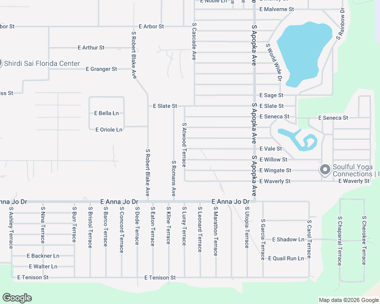map of restaurants, bars, coffee shops, grocery stores, and more near 6006 East Willow Street in Inverness
