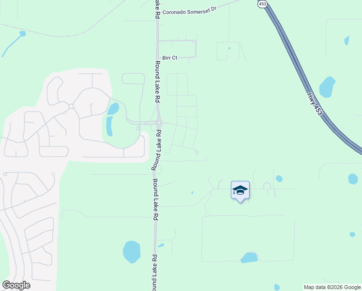 map of restaurants, bars, coffee shops, grocery stores, and more near 30226 Round Lake Road in Mount Dora
