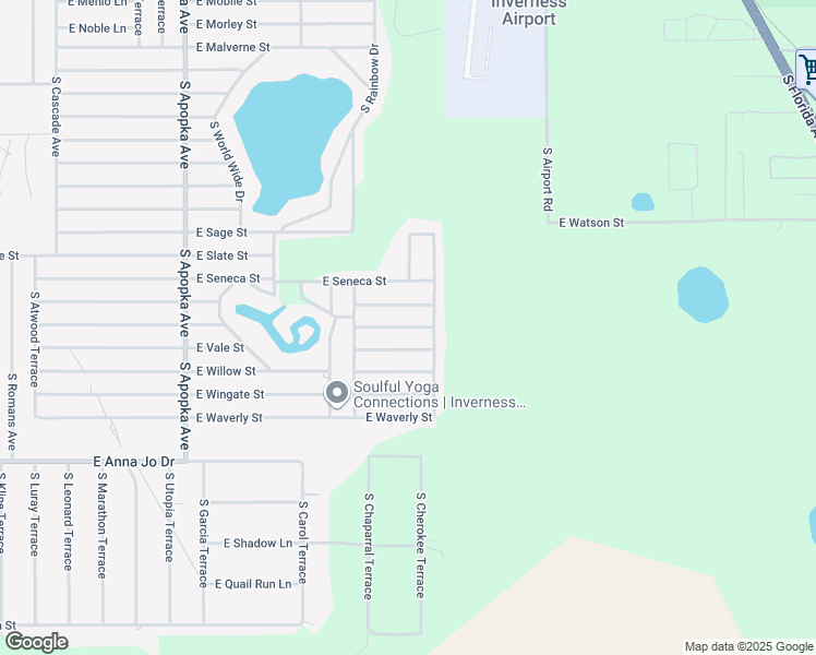 map of restaurants, bars, coffee shops, grocery stores, and more near 6808 East Blue Heron Lane in Inverness