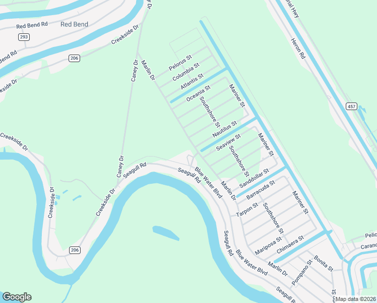 map of restaurants, bars, coffee shops, grocery stores, and more near 38 Nautilus Street in Bay City