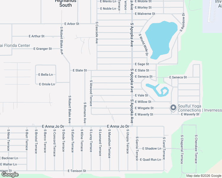 map of restaurants, bars, coffee shops, grocery stores, and more near East Tremont Street in Inverness