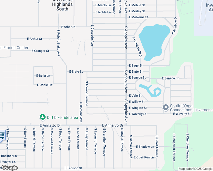 map of restaurants, bars, coffee shops, grocery stores, and more near 6080 East Seneca Street in Inverness