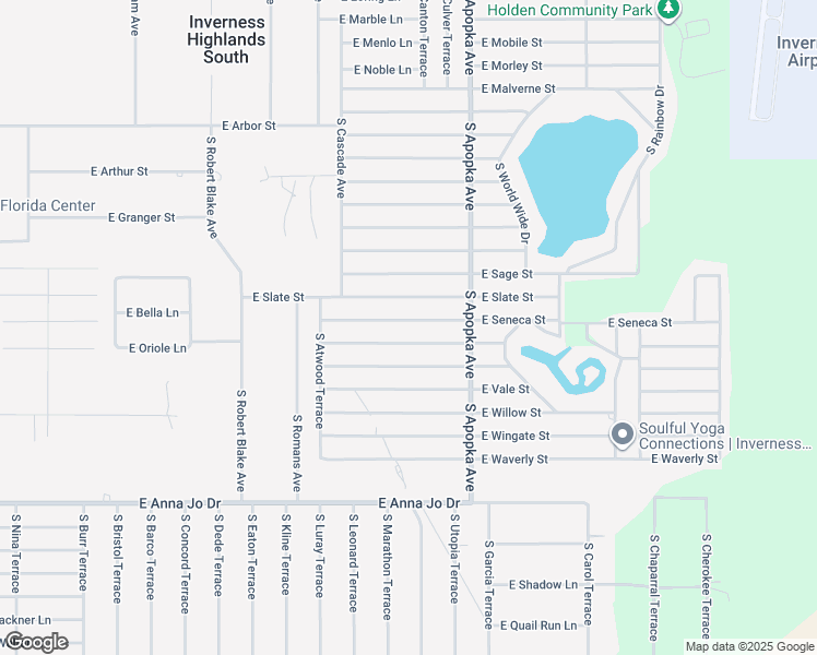 map of restaurants, bars, coffee shops, grocery stores, and more near 6188 East Seneca Street in Inverness