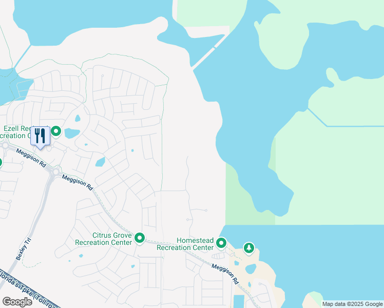 map of restaurants, bars, coffee shops, grocery stores, and more near Florida's Turnpike in Sumterville