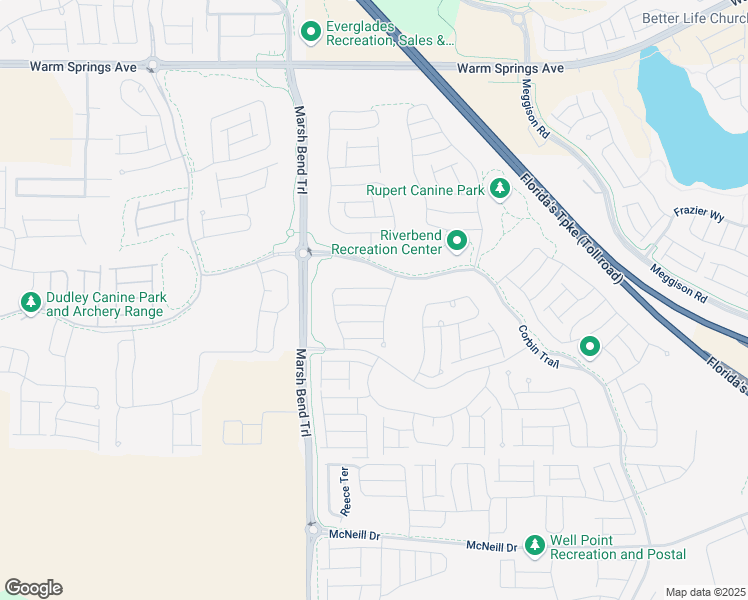 map of restaurants, bars, coffee shops, grocery stores, and more near 1938 Dagenais Way in Sumterville