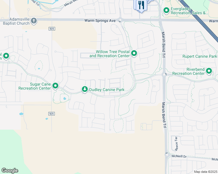 map of restaurants, bars, coffee shops, grocery stores, and more near 5852 Deming Avenue in Wildwood