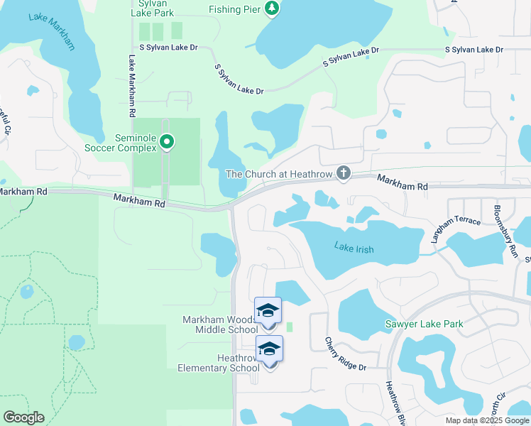map of restaurants, bars, coffee shops, grocery stores, and more near 1821 Cherry Ridge Drive in Lake Mary