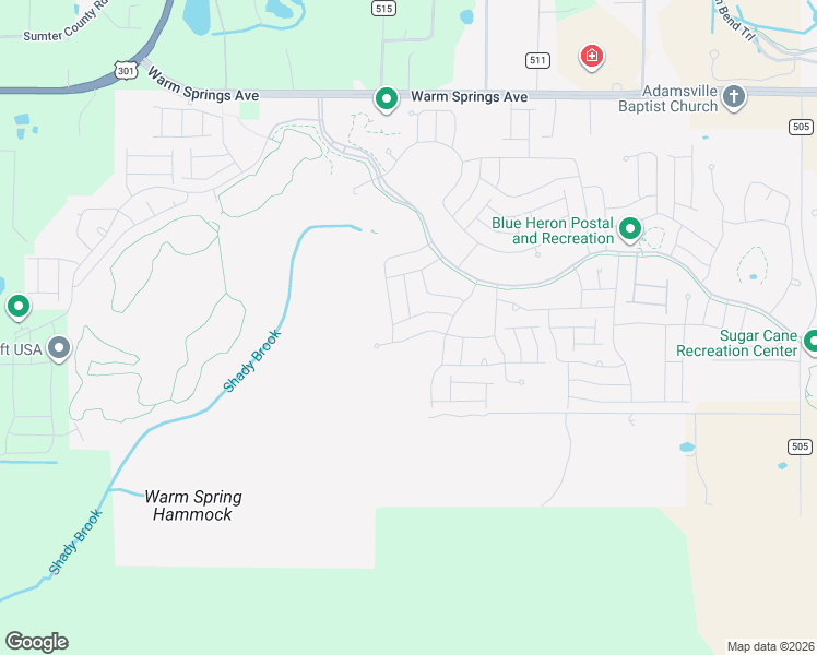 map of restaurants, bars, coffee shops, grocery stores, and more near 3218 Zipperer Way in The Villages