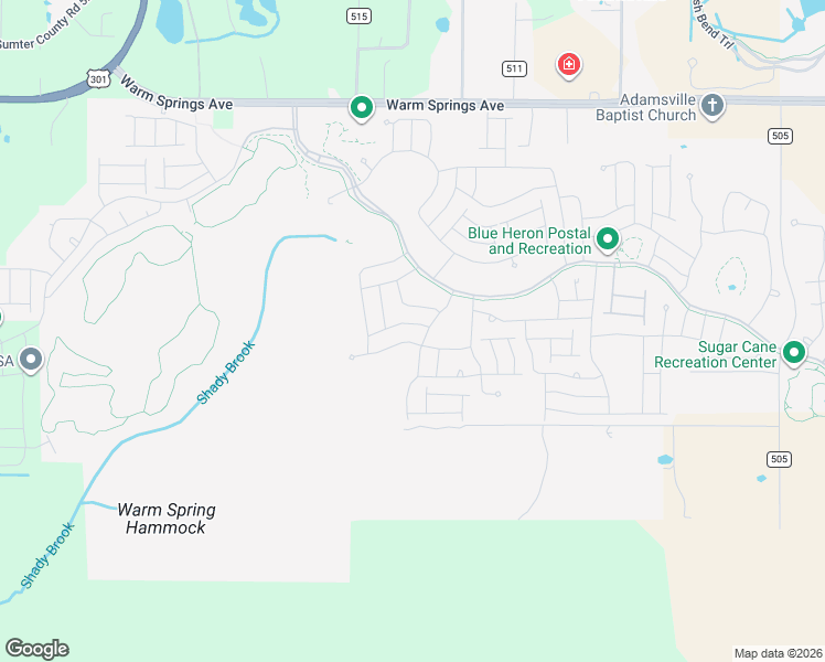 map of restaurants, bars, coffee shops, grocery stores, and more near 3164 Hinton Place in The Villages