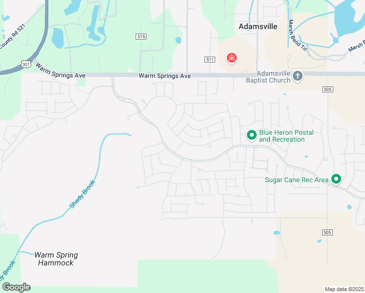 map of restaurants, bars, coffee shops, grocery stores, and more near 5723 Anhinga Lane in Wildwood