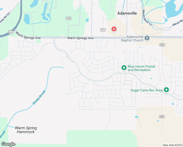 map of restaurants, bars, coffee shops, grocery stores, and more near 5723 Anhinga Lane in Wildwood