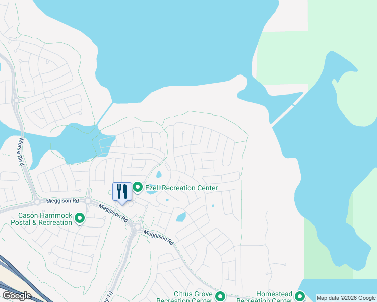 map of restaurants, bars, coffee shops, grocery stores, and more near Unnamed Road in Wildwood