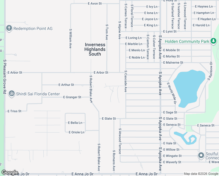map of restaurants, bars, coffee shops, grocery stores, and more near 4606 South Gid Hall Point in Inverness