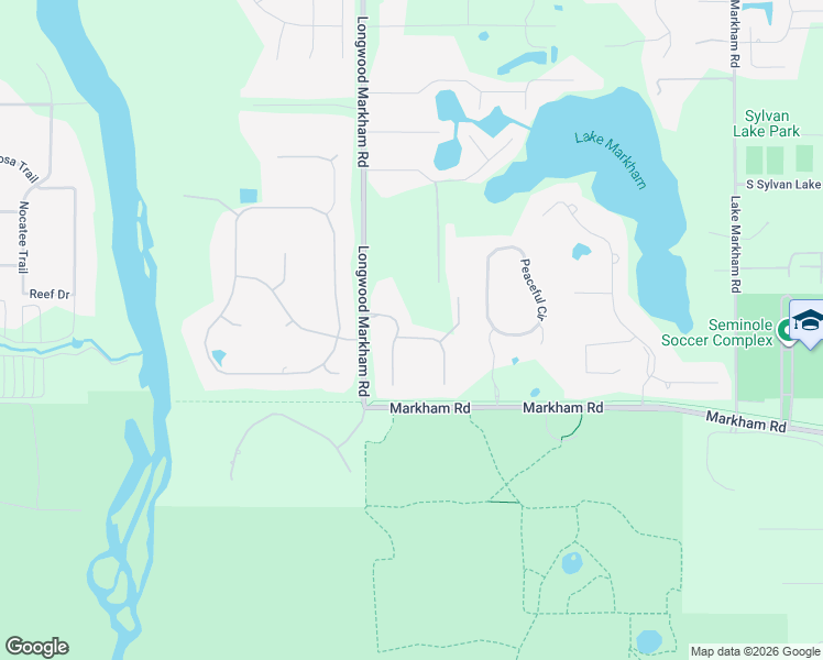 map of restaurants, bars, coffee shops, grocery stores, and more near 8219 Narrow Leaf Point in Sanford