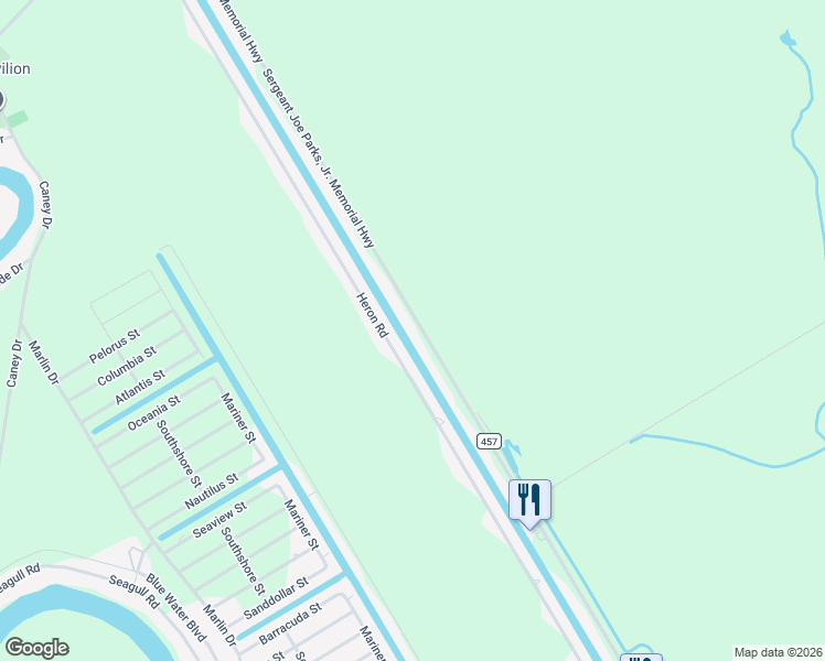 map of restaurants, bars, coffee shops, grocery stores, and more near 8114 Farm to Market Road 457 in Bay City