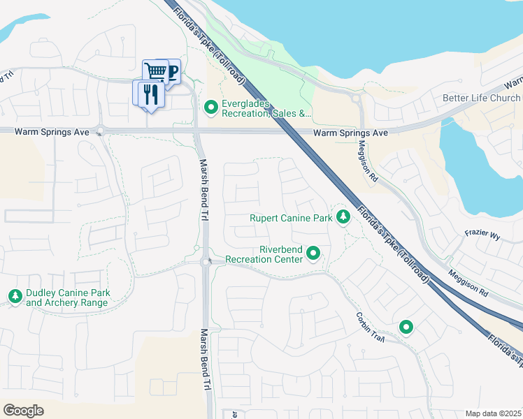 map of restaurants, bars, coffee shops, grocery stores, and more near 5768 Henry Loop in Sumterville