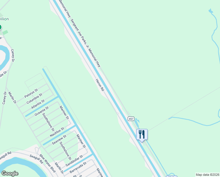 map of restaurants, bars, coffee shops, grocery stores, and more near 8114 Farm to Market Road 457 in Bay City