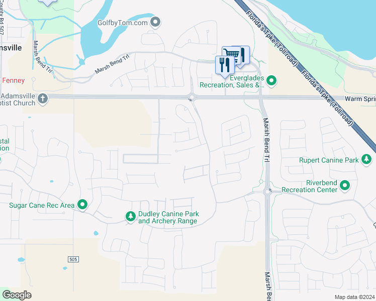 map of restaurants, bars, coffee shops, grocery stores, and more near 2296 Clymer Court in Wildwood
