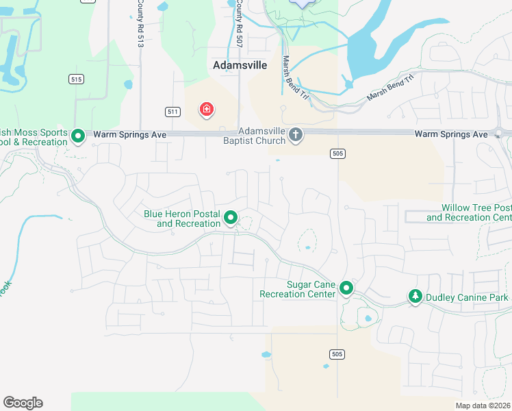 map of restaurants, bars, coffee shops, grocery stores, and more near 5664 Whitetail Avenue in The Villages