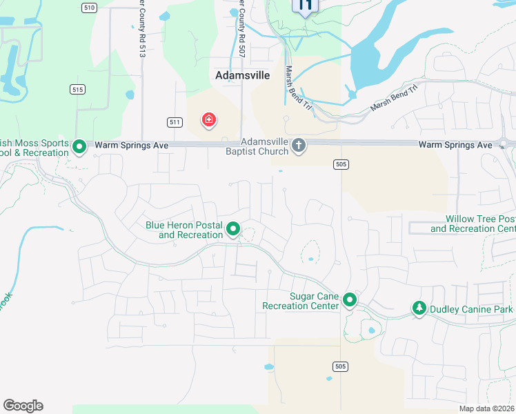 map of restaurants, bars, coffee shops, grocery stores, and more near 5664 Whitetail Avenue in The Villages