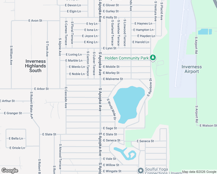 map of restaurants, bars, coffee shops, grocery stores, and more near 6370 East Oneida Street in Inverness