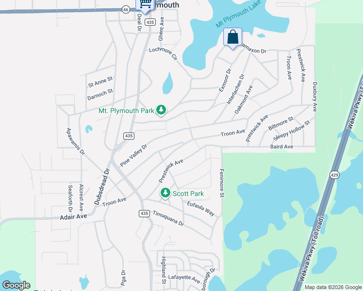 map of restaurants, bars, coffee shops, grocery stores, and more near 25717 Troon Avenue in Sorrento